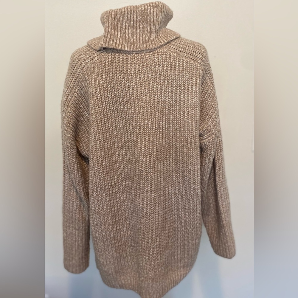 NWOT - Time and Tru Women's Textured Cowl Neck Tunic Sweater - Size Large - Picture 4 of 5